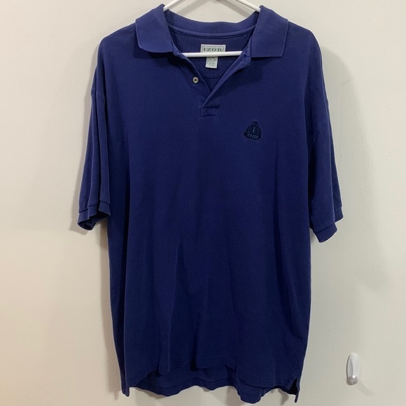 Izod Mens Polo Shirt in Blue, size XL, very good condition. Two buttons - Picture 1 of 6